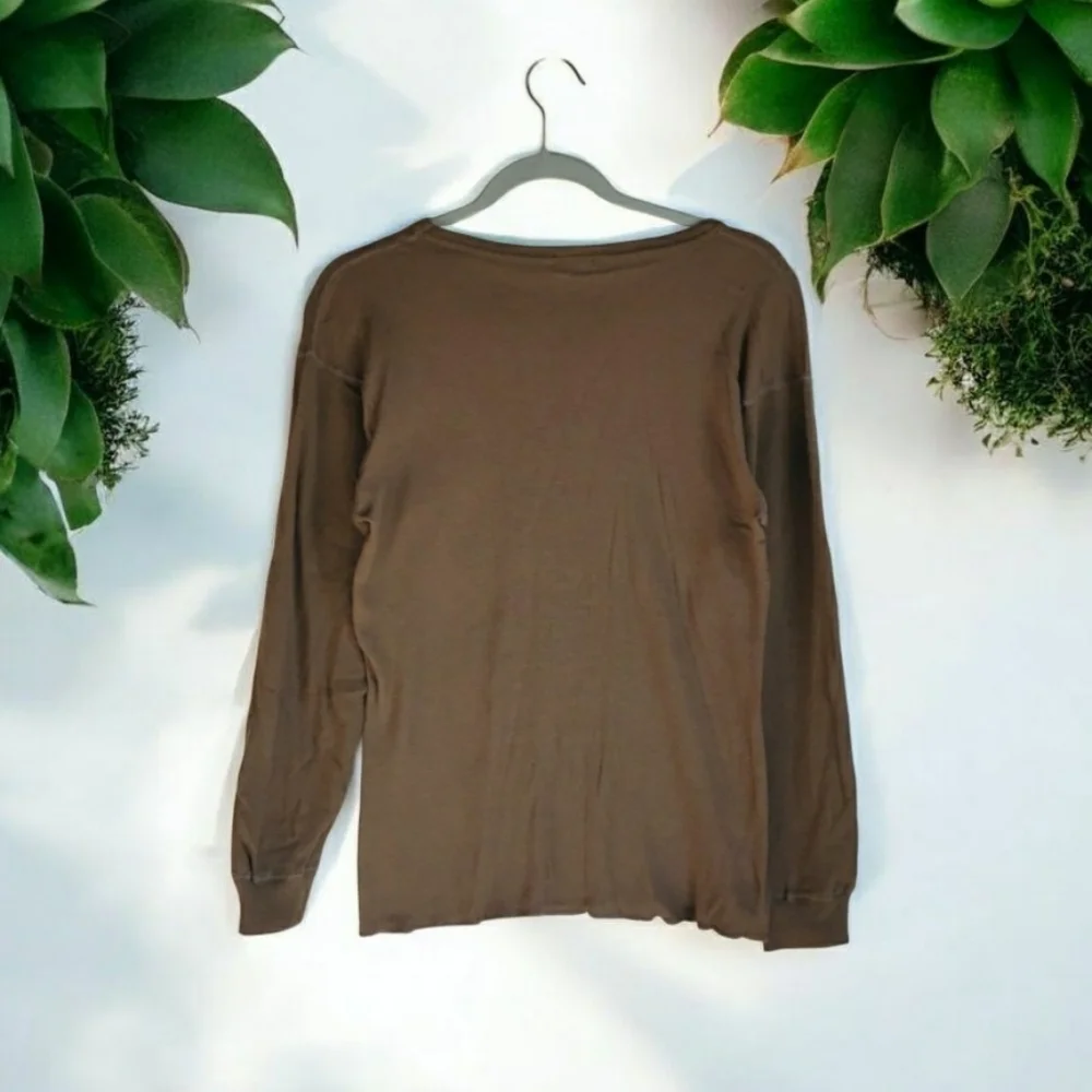 Medalist Brown Base Layer Long Sleeve Under Shirt Size Medium